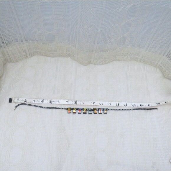 Hematite Bead Icon Necklace 18 inches for Women's Gift Stocking Stuffer - Picture 5 of 9